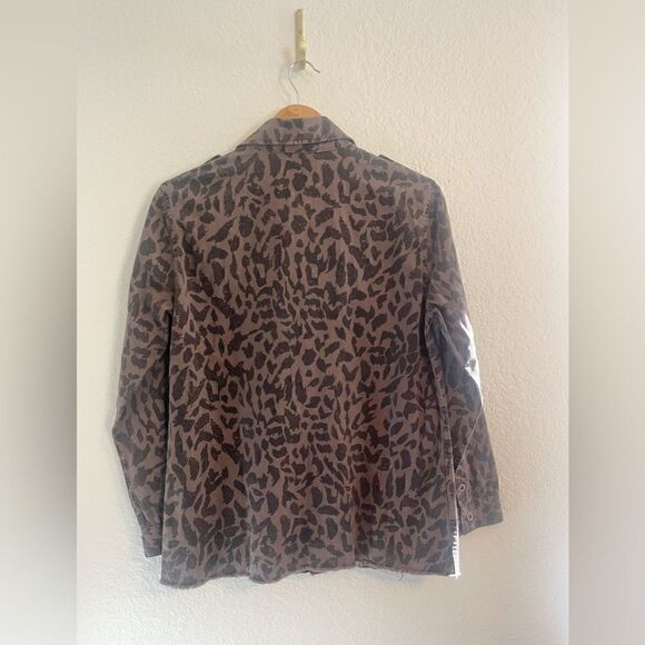Pistola Jagged Leopard animal print Cargo Utility Jacket - NWT Small - Picture 3 of 6